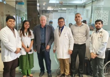 Dr. Stephan Pandol visit at SIDS hospital